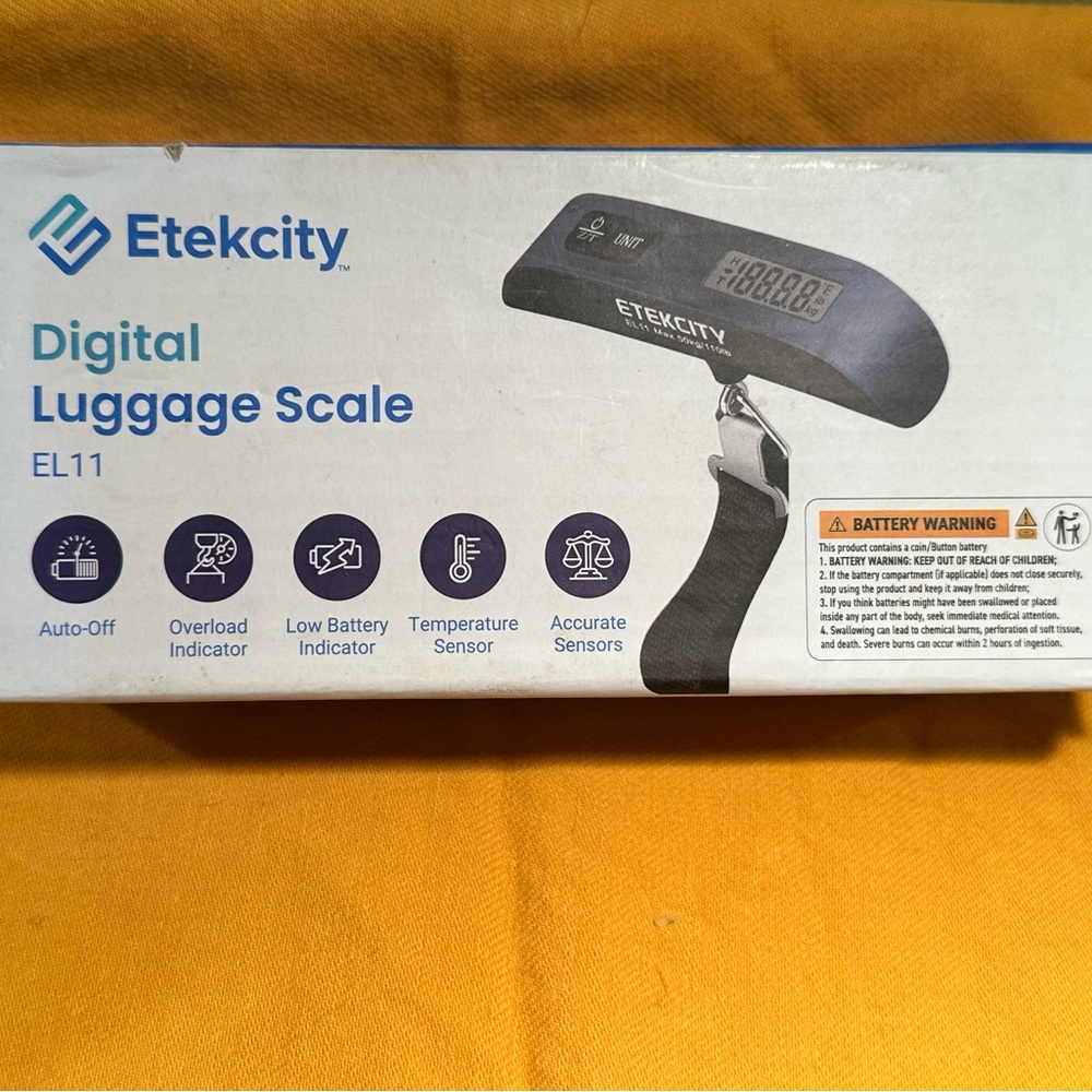 110lb 50kg Portable Travel LCD Digital Hanging Luggage Scale Electronic Weight